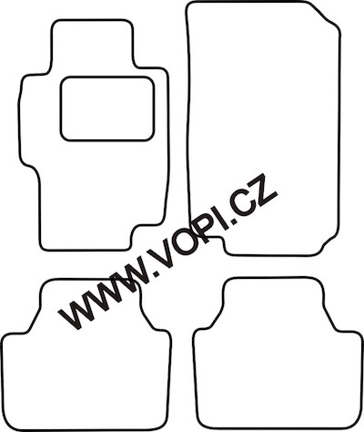 Autokoberce Honda Accord 2003 - 2008 Carfit (1737)